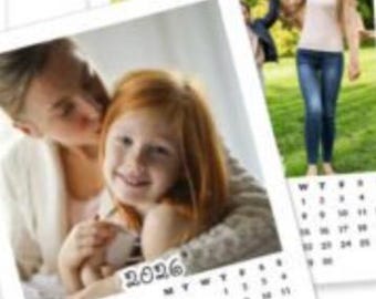 2026 Fridge Magnet Calendar Template – Canva Editable.