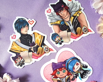 Heartsteel Aphelios & Sett Lovers - Vinyl Sticker
