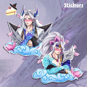 Spirit Blossom Blushing Yasuo & Yone - Vinyl Sticker