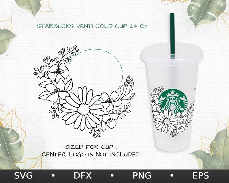 Free Free 350 Free Flower Svg For Starbucks Cup SVG PNG EPS DXF File