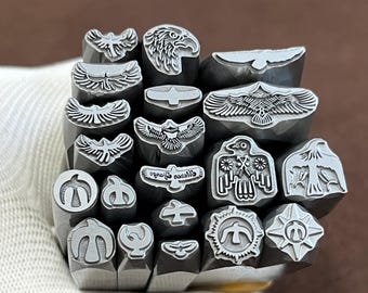 Eagle bird Oriental Steel Punches Jewelry Metal, Leather Stamping Tools Bracelet DIY Craft Tool, Jewelry Making For Gift