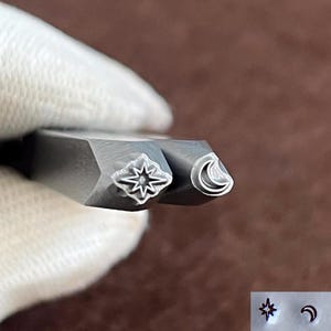 Sun/Moon Steel Punches Jewelry Metal, Leather Stamping Tools Bracelet DIY Craft Tool, Jewelry Making For Gift
