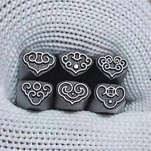 Texture ,Engraving, Steel Punches Jewelry Metal, Leather Stamping Tools Bracelet DIY Craft Tool, Jewelry Making For Gift
