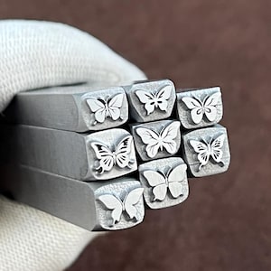 Butterfly Flower Steel Stamping Jewelry Metal,Leather Stamping Tool Bracelet DIY Crafts Tools,Jewelry Making Gifts