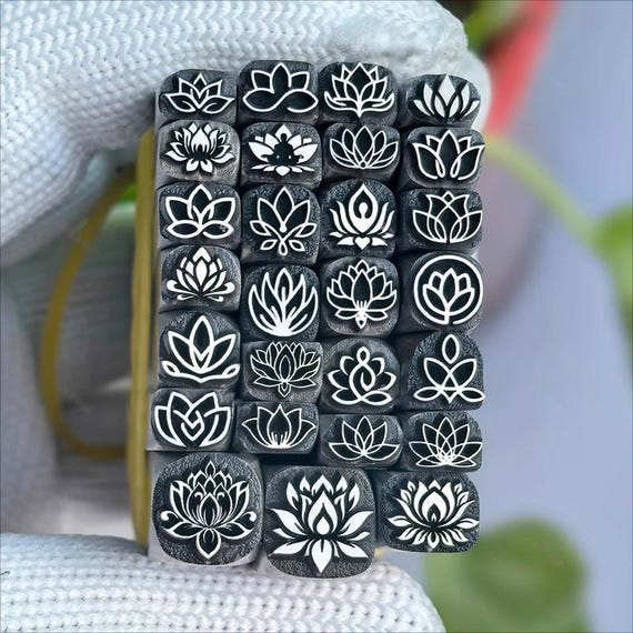 Buy Lotus Flowers Steel Punches Jewelry Metal, Leather Stamping
