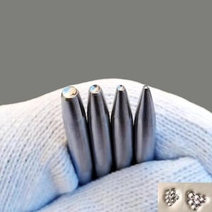 Holle ronde vorm metalen stempel, stalen ponsen sieraden metaal, leer stempelen gereedschap armband doe-het-zelf gereedschap, sieraden maken voor cadeau