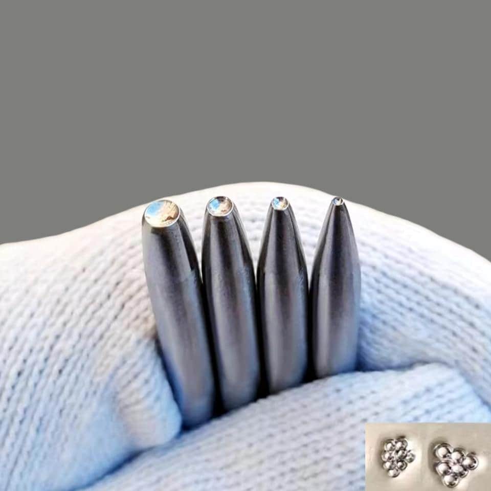Hollow Circular Shape Metal Stamp,Steel Punches Jewelry Metal, Leather Stamping Tools Bracelet DIY Craft Tool, Jewelry Making For Gift