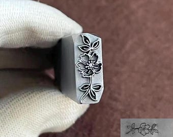 Flower Steel Punches Jewelry Metal Leather Stamping Tools Bracelet DIY Craft Tool, Decorative Art Metal Design Stamp Jewelry Making For Gift
