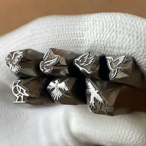 Bird Metal Stamp,Steel Punches Jewelry Metal, Leather Stamping Tools Bracelet DIY Craft Tool, Jewelry Making For Gift