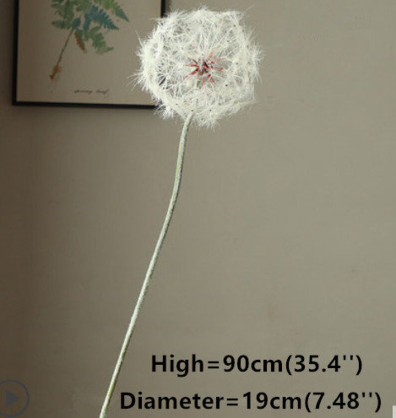 Big Real Touch Faux Artificial flowers silk flowers Dandelion Etsy