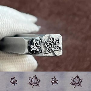 Maple Leaf Metal Stamp,Steel Punches Jewelry Metal, Leather Stamping Tools Bracelet DIY Craft Tool, Jewelry Making For Gift
