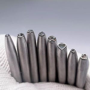 Moon/Star/Heart  Steel Punches Jewelry Metal, Leather Stamping Tools Bracelet DIY Craft Tool, Jewelry Making For Gift