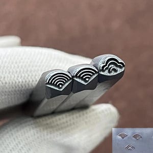 Cloud/river/water/wave Oriental Steel Punches Jewelry Metal, Leather Stamping Tools Bracelet DIY Craft Tool, Jewelry Making For Gift