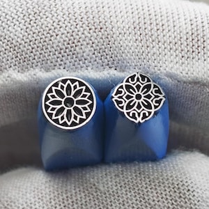 Texture /Flowers Engraving, Steel Punches Jewelry Metal, Leather Stamping Tools Bracelet DIY Craft Tool, Jewelry Making For Gift