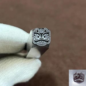 Lion flowers floral Steel Punches Jewelry Metal, Leather Stamping Tools Bracelet DIY Craft Tool,Jewelry Making For Gift