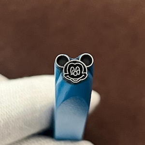 Mickey, cloche, poinçons en acier, bijoux en métal, outils d'estampage du cuir, bracelet bricolage, fabrication de bijoux pour cadeau