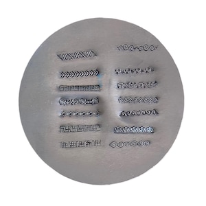 Boho Bohemian style Spiral Steel Punches Jewelry Metal, Leather Stamping Tools Bracelet DIY Craft Tool, Jewelry Making For Gift image 2