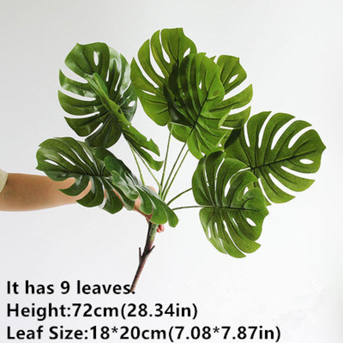 Real Touch Faux Artificial Monstera leaf Fake Monstera leaf Etsy