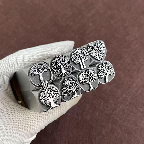 Tree of Life Metal Stamp,Steel Punches Jewelry Metal, Leather Stamping Tools Bracelet DIY Craft Tool, Jewelry Making For Gift
