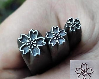Sakura, Flower, Steel Punch Jewelry Metal, Leather Stamping Tool Bracelet DIY Craft Tool, Gift Jewelry Making