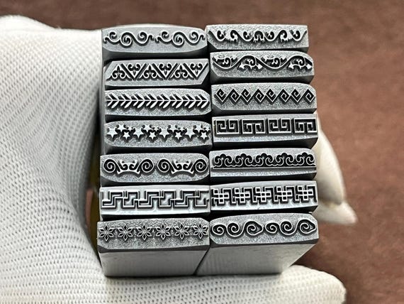Boho Bohemian style Spiral Steel Punches Jewelry Metal, Leather Stamping Tools Bracelet DIY Craft Tool, Jewelry Making For Gift