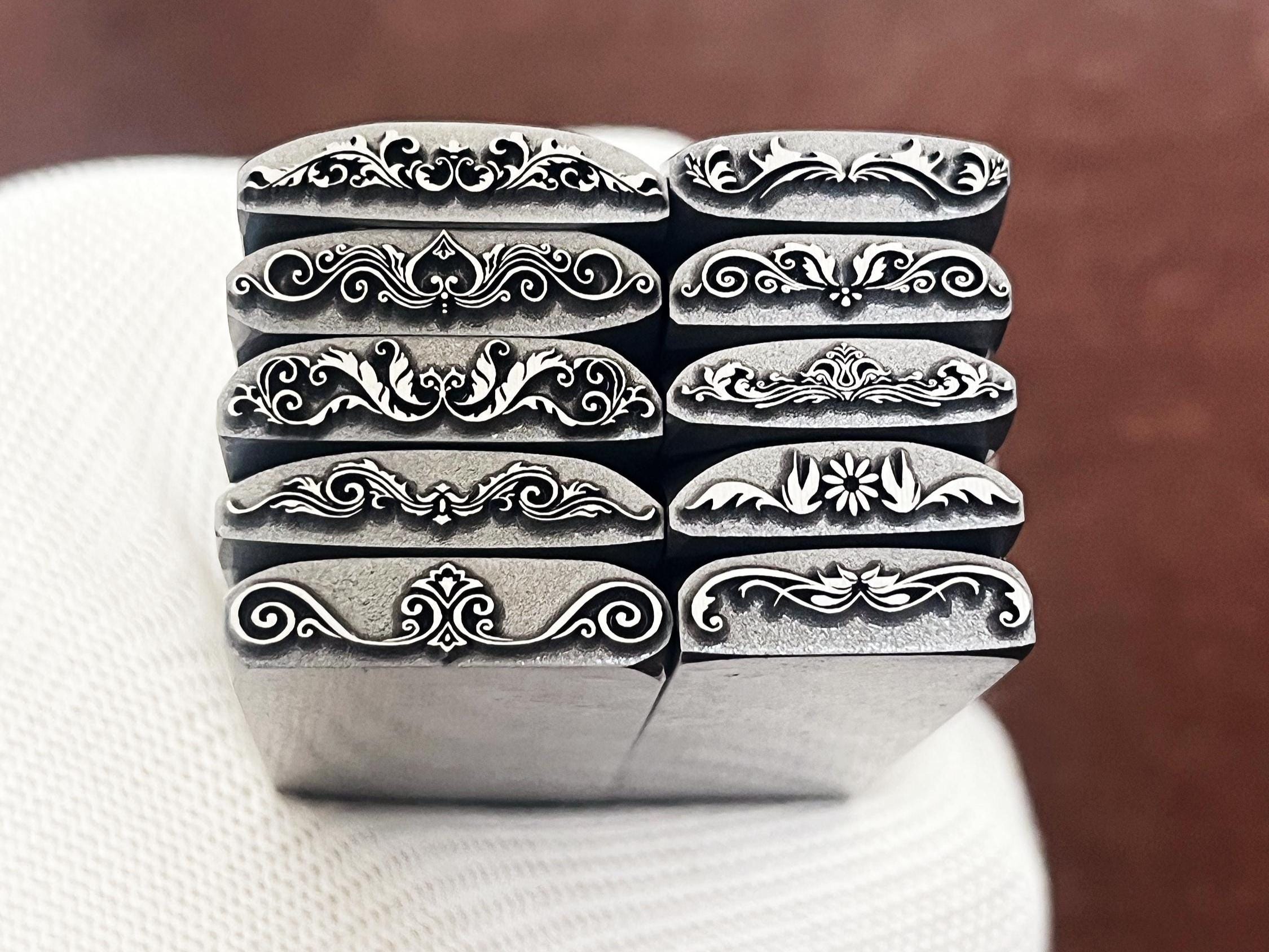 Boho Bohemian flower floral Steel Punches Jewelry Metal, Leather Stamping Tools Bracelet DIY Craft Tool, Jewelry Making For Gift