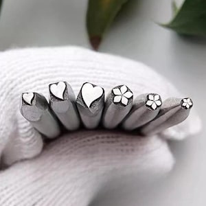 Love/Heart Steel Punches Jewelry Metal, Leather Stamping Tools Bracelet DIY Craft Tool, Jewelry Making For Gift
