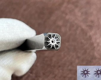Sun/Moon Metal Stamp,Steel Punches Jewelry Metal, Leather Stamping Tools Bracelet DIY Craft Tool, Jewelry Making For Gift