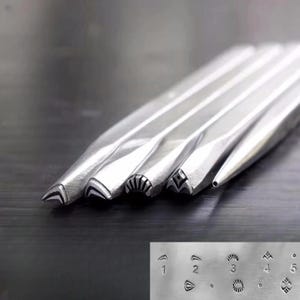 Flower Style Metal Stamp,Steel Punches Jewelry Metal, Leather Stamping Tools Bracelet DIY Craft Tool, Jewelry Making For Gift