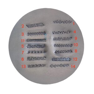 Boho Bohemian style Spiral Steel Punches Jewelry Metal, Leather Stamping Tools Bracelet DIY Craft Tool, Jewelry Making For Gift image 11