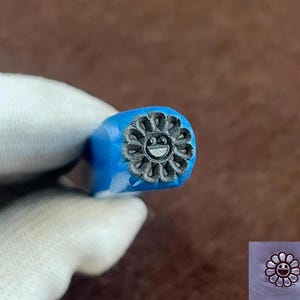 Sunflower,smiley，Engraving, Steel Punches Jewelry Metal, Leather Stamping Tools Bracelet DIY Craft Tool, Jewelry Making For Gift