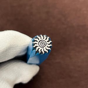 Sun/Flowers Engraving, Steel Punches Jewelry Metal, Leather Stamping Tools Bracelet DIY Craft Tool, Jewelry Making For Gift