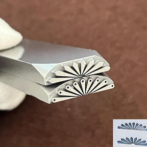 Arrow/feather/texture Indian style Steel Punches Jewelry Metal, Leather Stamping Tools Bracelet DIY Craft Tool, Jewelry Making For Gift