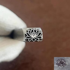 Lotus Flowers Steel Punches Jewelry Metal, Leather Stamping Tools Bracelet DIY Craft Tool, Jewelry Making For Gift