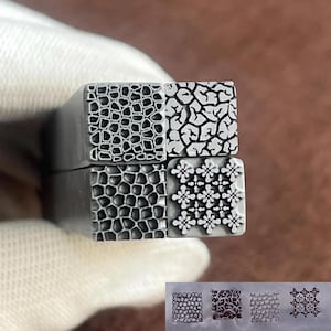 Texture ,Engraving, Steel Punches Jewelry Metal, Leather Stamping Tools Bracelet DIY Craft Tool, Jewelry Making For Gift