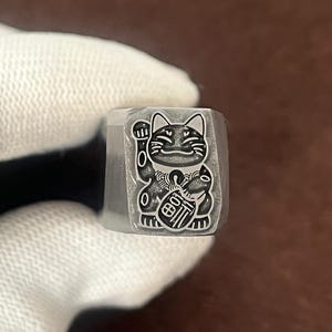 Lucky Cat Cartoon Steel Punches Jewelry Metal, Leather Stamping Tools Bracelet DIY Craft Tool, Jewelry Making For Gift