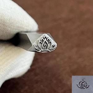 Lotus flower Steel Punches Jewelry Metal, Leather Stamping Tools Bracelet DIY Craft Tool, Jewelry Making For Gift