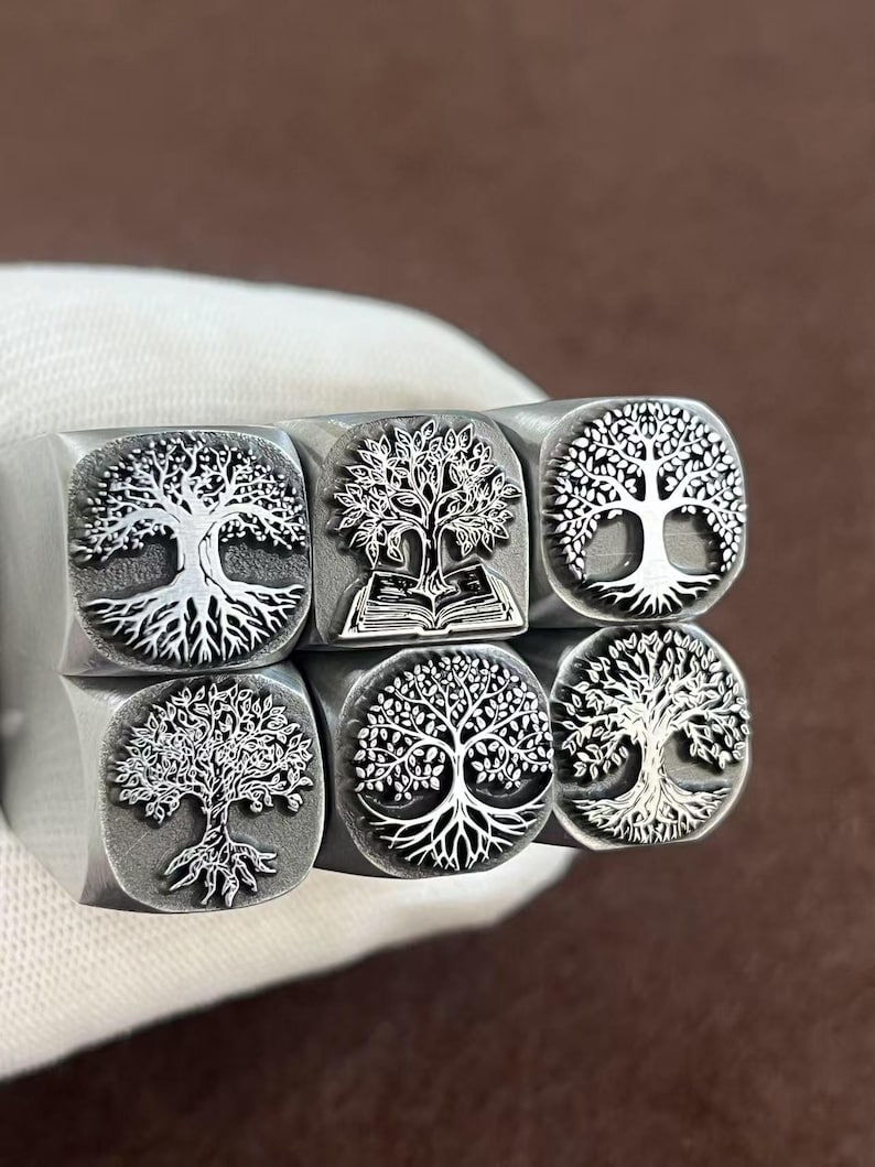 Treee Stamp Tree of Life Metal Stamp,steel Punches Jewelry Metal, Leather Stamping ...