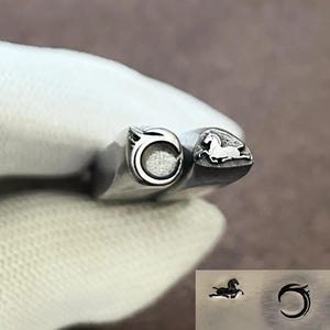 Horse,Dragon Metal Stamp Steel Punch Jewelry Metal, Leather Stamping Tool Bracelet DIY Hand Tools, Jewelry Making Gifts