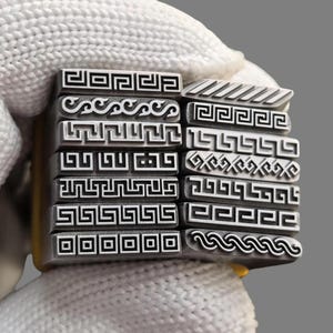 Punzones de acero en espiral estilo bohemio para joyería, metal, herramientas de estampado de cuero, pulseras, manualidades, fabricación de joyas para regalo.