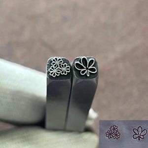 5mm Sakura/lotus/rose/flowers Cartoon Steel Punches Jewelry Metal, Leather Stamping Tools Bracelet DIY Craft Tool, Jewelry Making For Gift