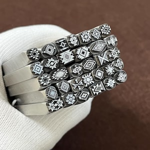 Iris/Arrow/Indian Inspired Triangle Steel Punches Jewelry Metal , Leather Stamping Tools Bracelet DIY Craft Tool, Jewelry Making For Gift