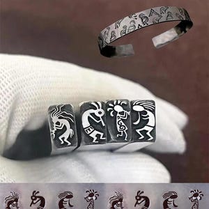 Punzones de acero indios para joyería, herramientas para estampar cuero, pulseras, manualidades, fabricación de joyas para regalo.