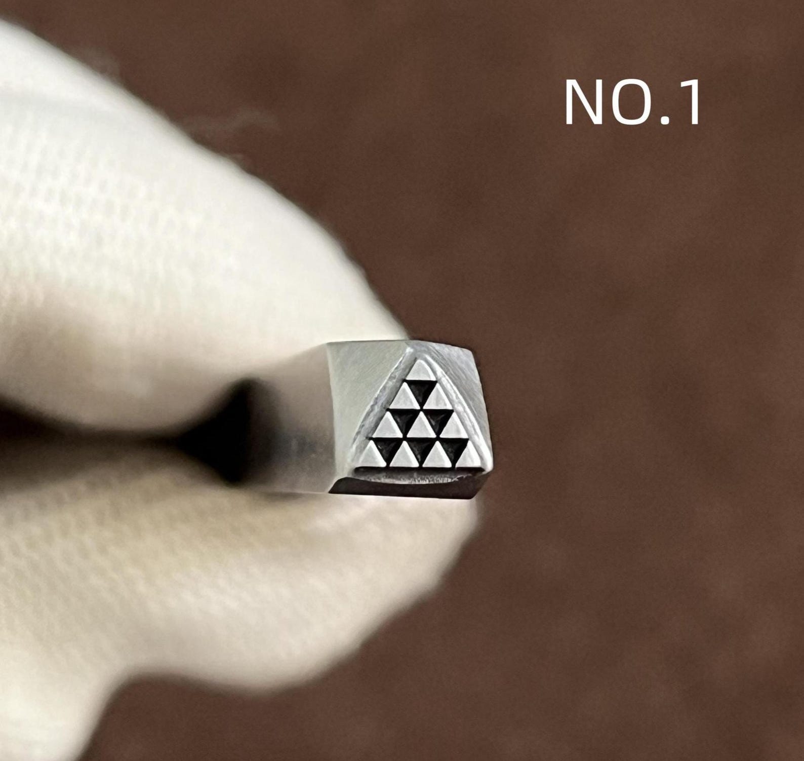 Triangular Shape Punch Triangular Geometric Steel Stamp , Steel Punches Jewelry Metal, Leather ...