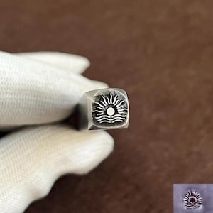 Sun Metal Stamp,Steel Punches Jewelry Metal, Leather Stamping Tools Bracelet DIY Craft Tool, Jewelry Making For Gift