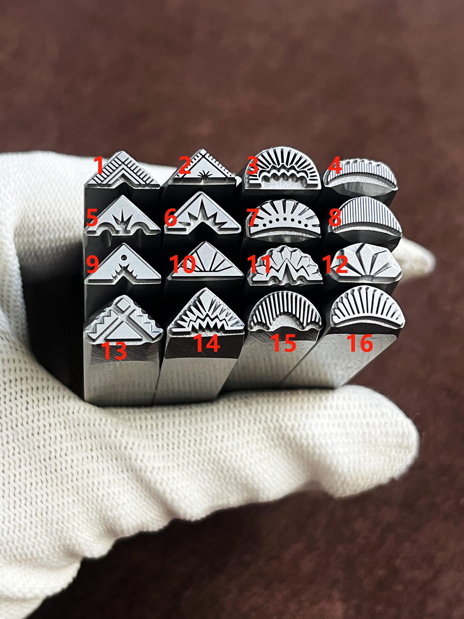 Triangular Shape Punch Iris/arrow/indian Inspired Triangle Steel Punches Jewelry Metal ...