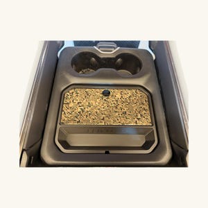 Ram 1500 Center Console Organizer Tray, 2019–2026 5th Gen — Desert Digital Camo Lid, Sand Pixel Camo, Tactical Truck Gift, Hidden Storage