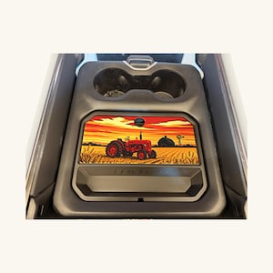 Vintage tractordekselconsole-organizer voor Ram 1500, verborgen opbergvak (2019-2026)