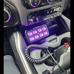 Ram 1500 8, 6, and 12 Gang Switch Mounting Base - Compatible with 5th Generation (2019 - Current) - For Those Oversized Switches!