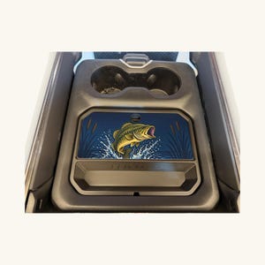 Ram 1500 Center Console Organizer Tray, Largemouth Bass Lid, Hidden Storage (2019-2026)